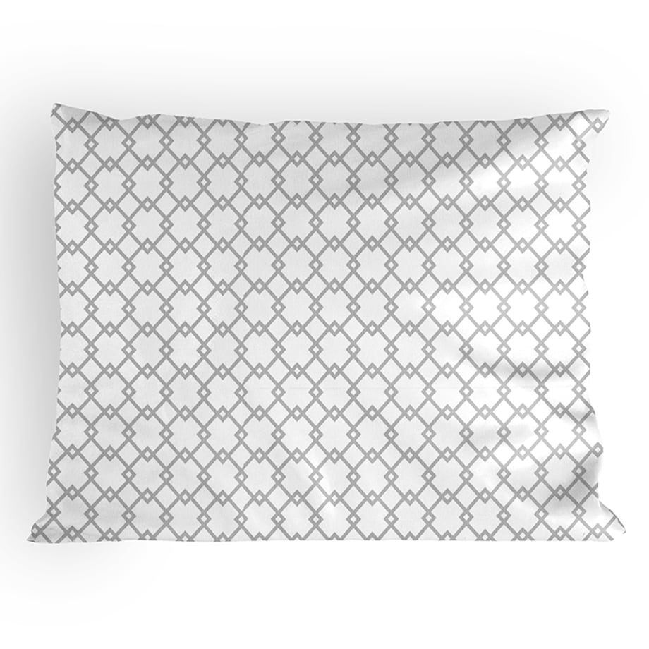 RENA komplet pościeli z bawełny, szary/biały, 160x200