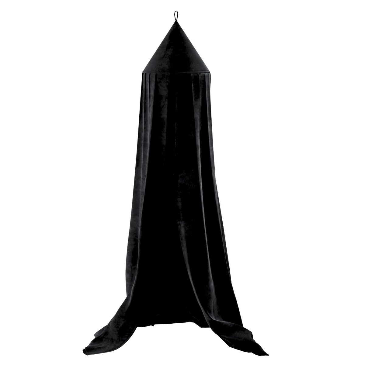 Baldachim do łóżeczka, głęboka czerń, fi 50cmx230cm, Posh Velvet
