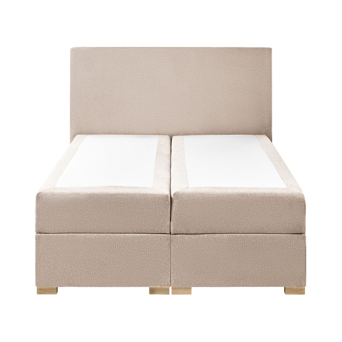 Łóżko kontynentalne z pojemnikiem MAJOR 120 x 200 cm Beżowoszary