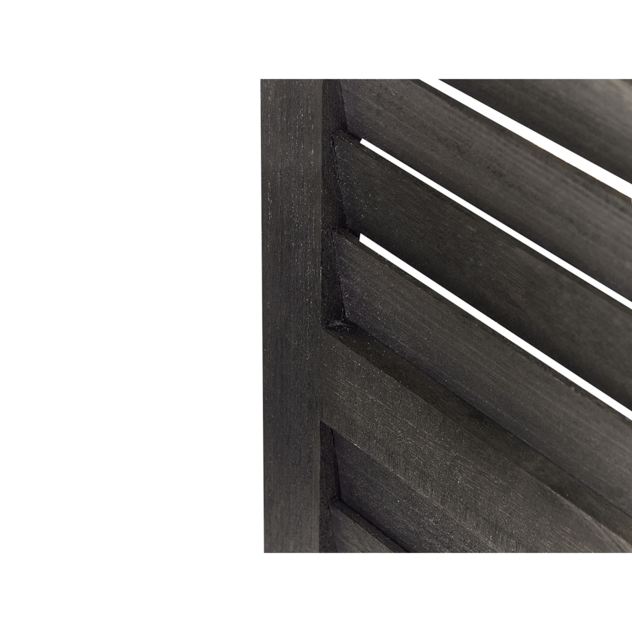 4-panelowy składany parawan pokojowy drewniany 170 x 163 cm ciemnobrązowy AVENES