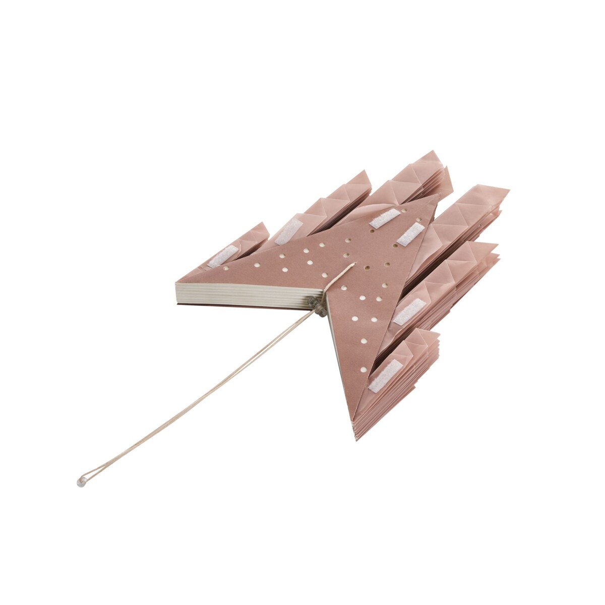 Dekoracja świąteczna OSTERAN Gwiazda 59 cm Różowy