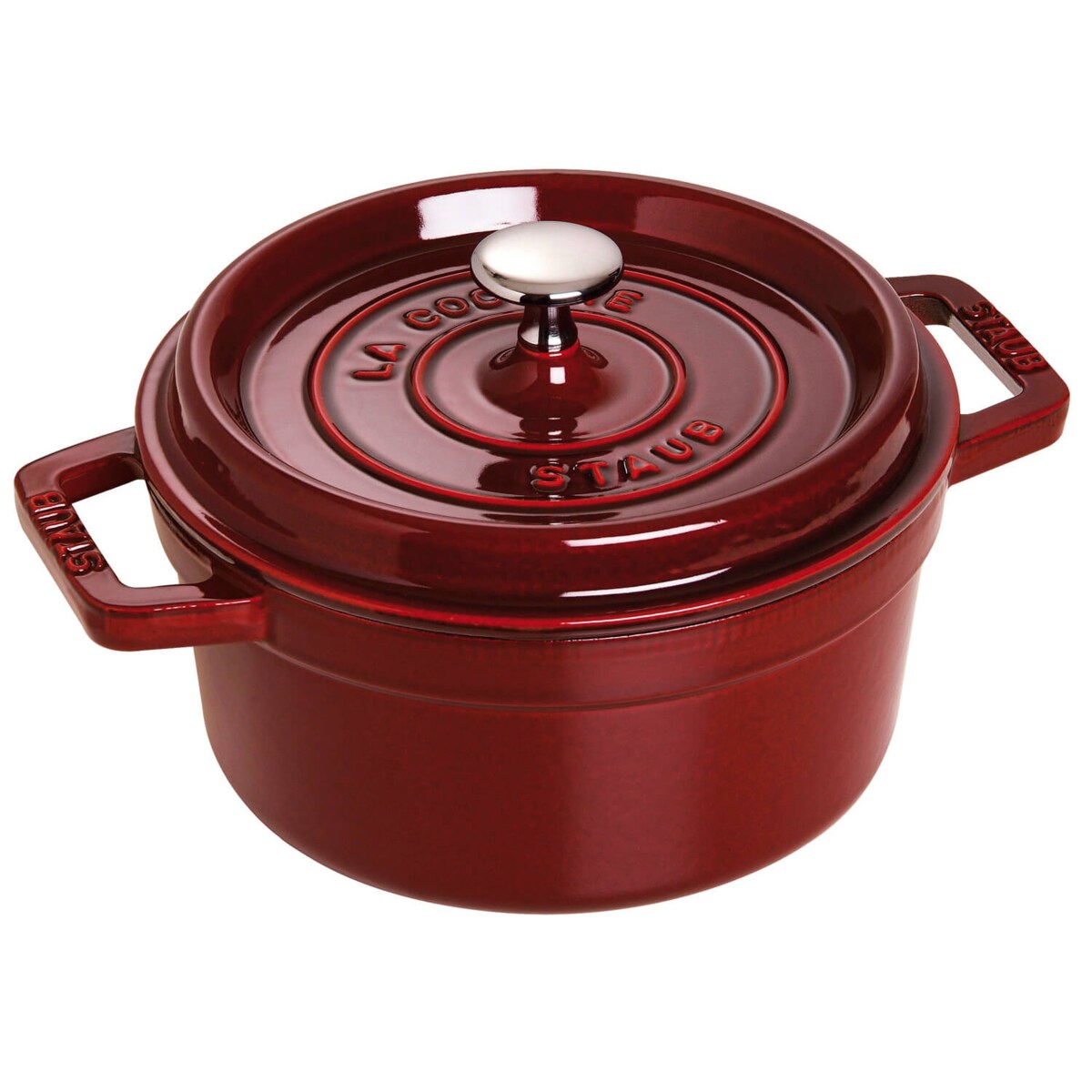Garnek żeliwny okrągły Staub - Grenadynowy, 2.6 ltr