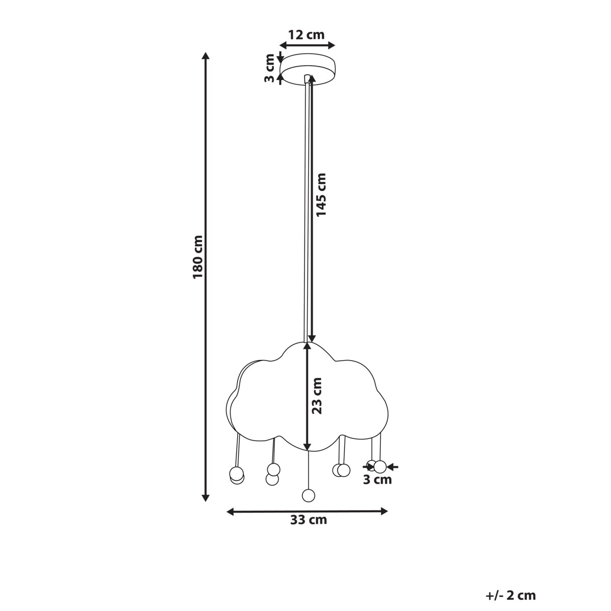 Lampa wisząca ONON Rattan Chmurka Naturalny