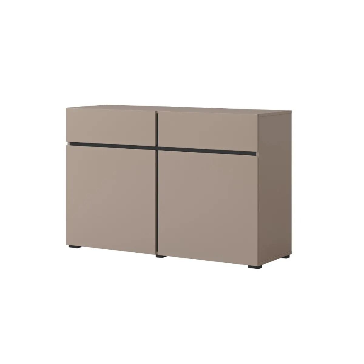 Komoda CROSS 2D2S 119cm congo/czarna