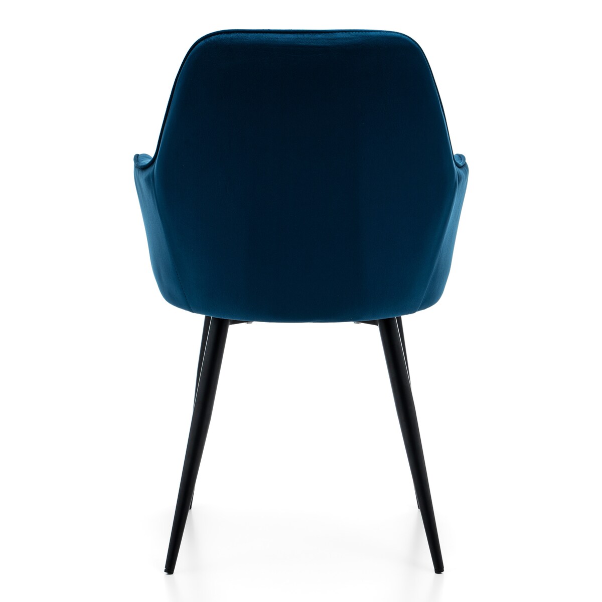Krzesło tapicerowane EMILIA granatowy welur salon jadalnia
