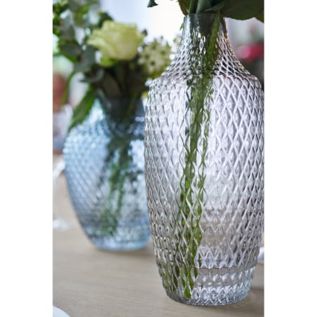 Wazon szklany h 40cm fiolet POESIA - Leonardo