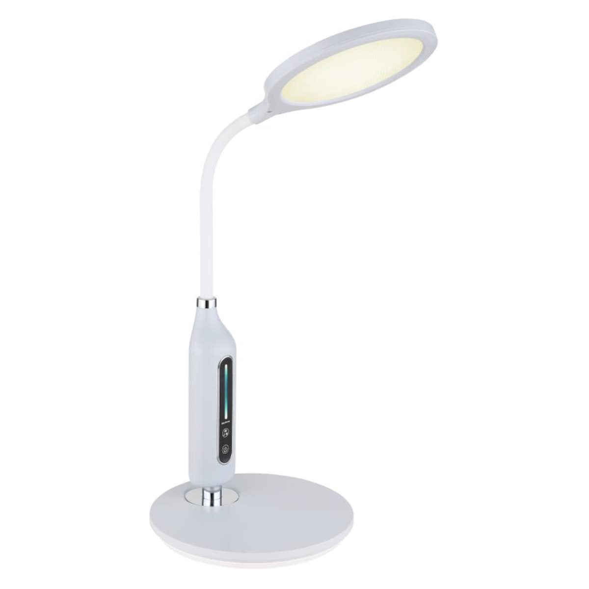 Lampa biurkowa LED 9W Globo FRUGGY 58435G szara, ściemnianie dotykowe, zmiana barwy 3000-6500K, flexo