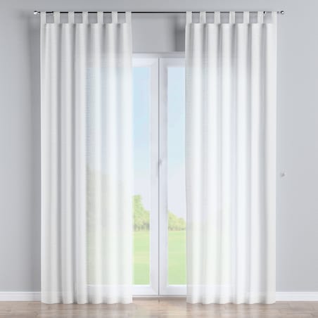 Zasłona na szelkach 1 szt. 130x245 prześwitujący ecru