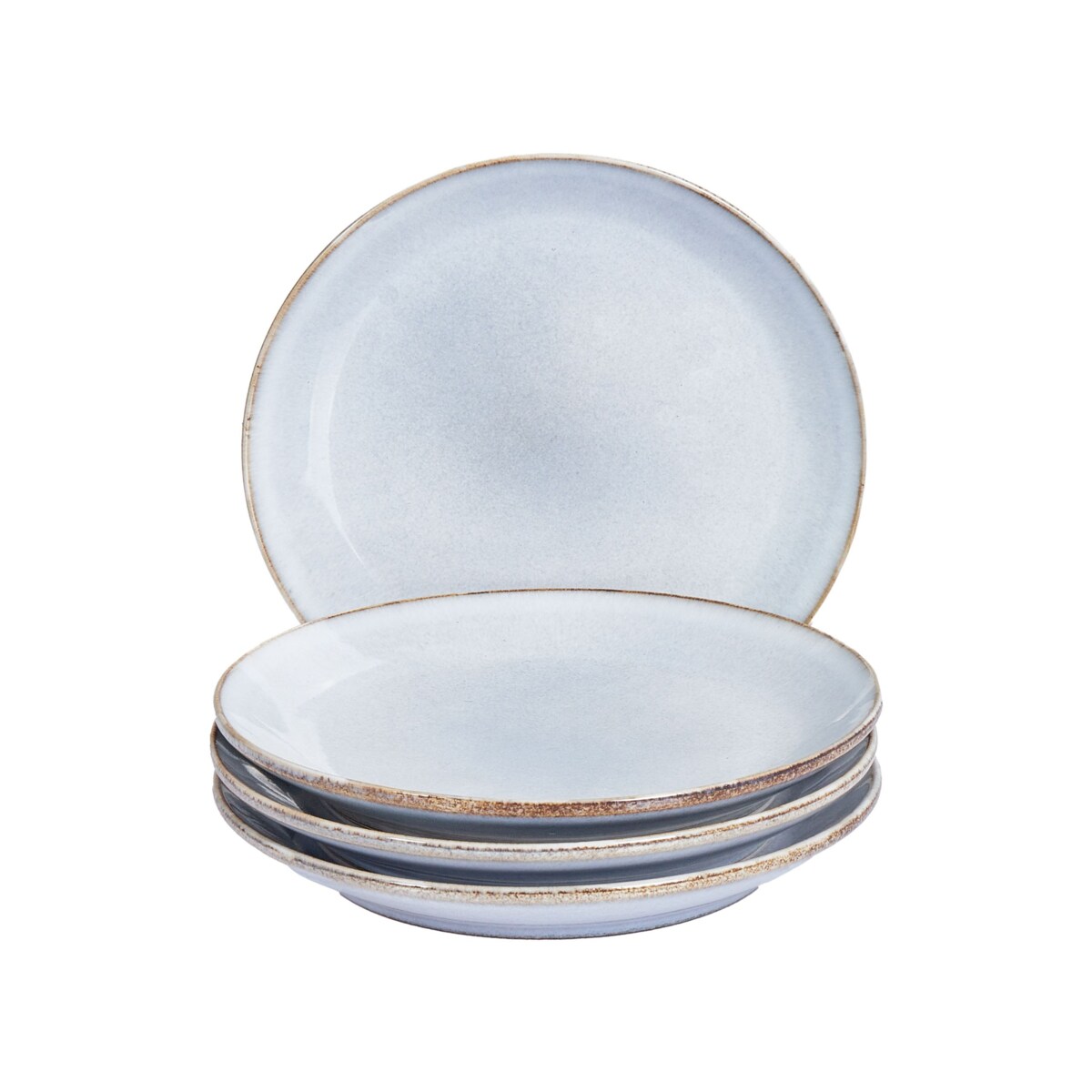 Zestaw 4 małych talerzy JUNIPER Kamionka Błękitny