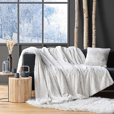 Narzuta ze sztucznego futerka ALASKA, 180 x 220 cm