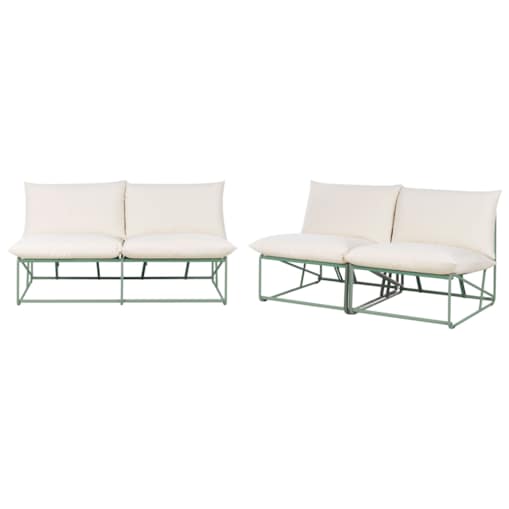 Zestaw ogrodowy dla 4 osób PICO Metal Zielony