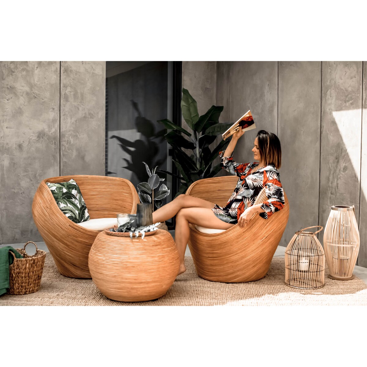 FOTEL RATTANOWY TEGAL KONIAK