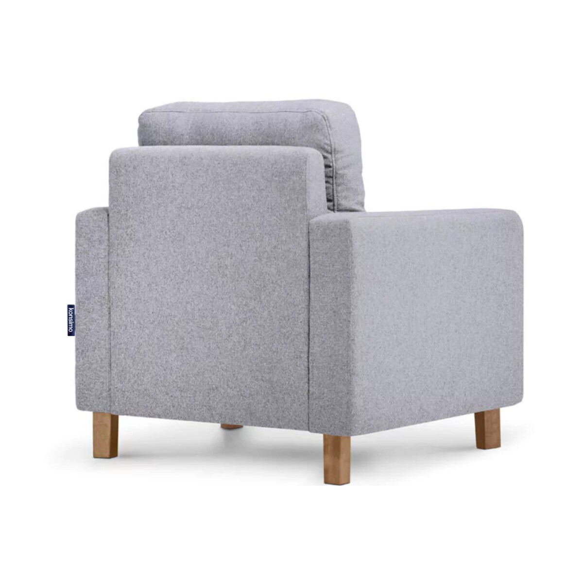 KONSIMO ERISO Szary fotel do salonu