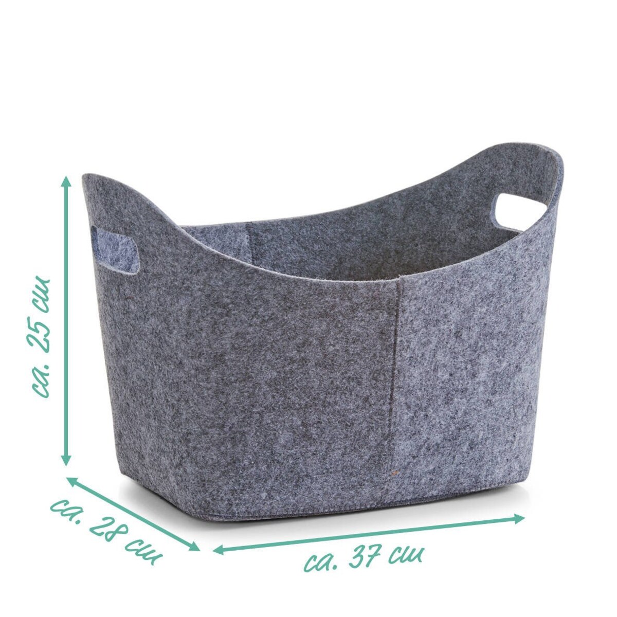 Kosz do przechowywania, owalny, filcowy - pojemnik 26 l, ZELLER