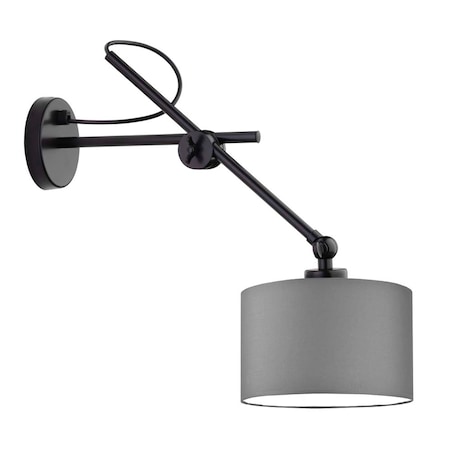 Kinkiet przegubowy lampa ścienna lampa na ścianę regulowany z abażurem walec MODERN