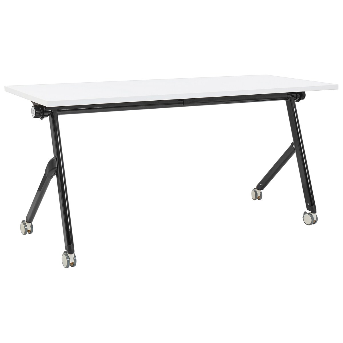 Składane biurko BENDI Biały 160 cm 60 cm z kółkami