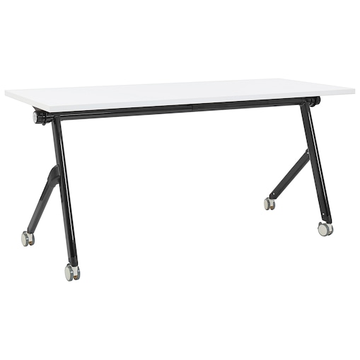 Składane biurko BENDI Biały 160 cm 60 cm z kółkami