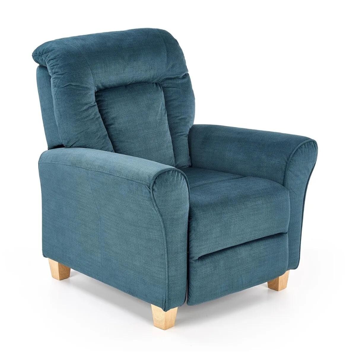 Fotel BARD niebieski rozkładany