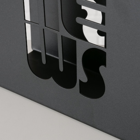 Stojak na gazety metalowy NEWS, 20 x 10 cm