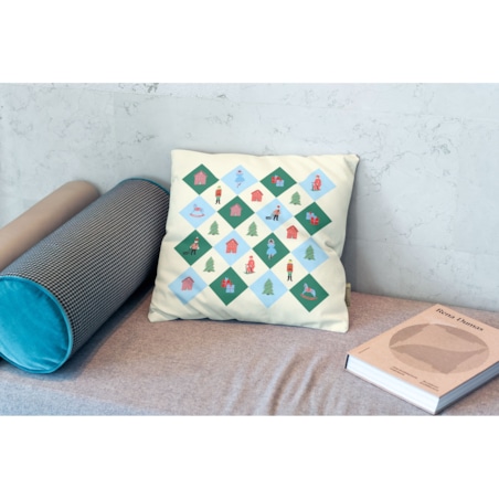 Poduszka świąteczna - Retro święta 45x45 cm