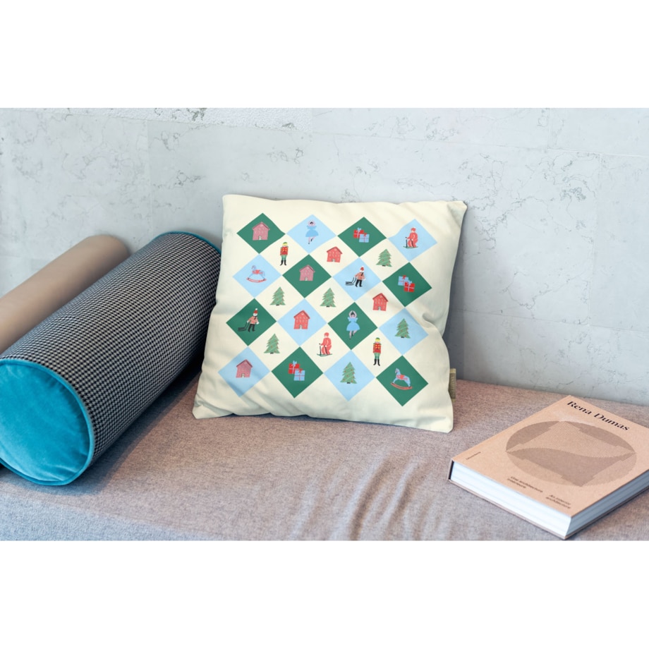 Poduszka świąteczna - Retro święta 45x45 cm