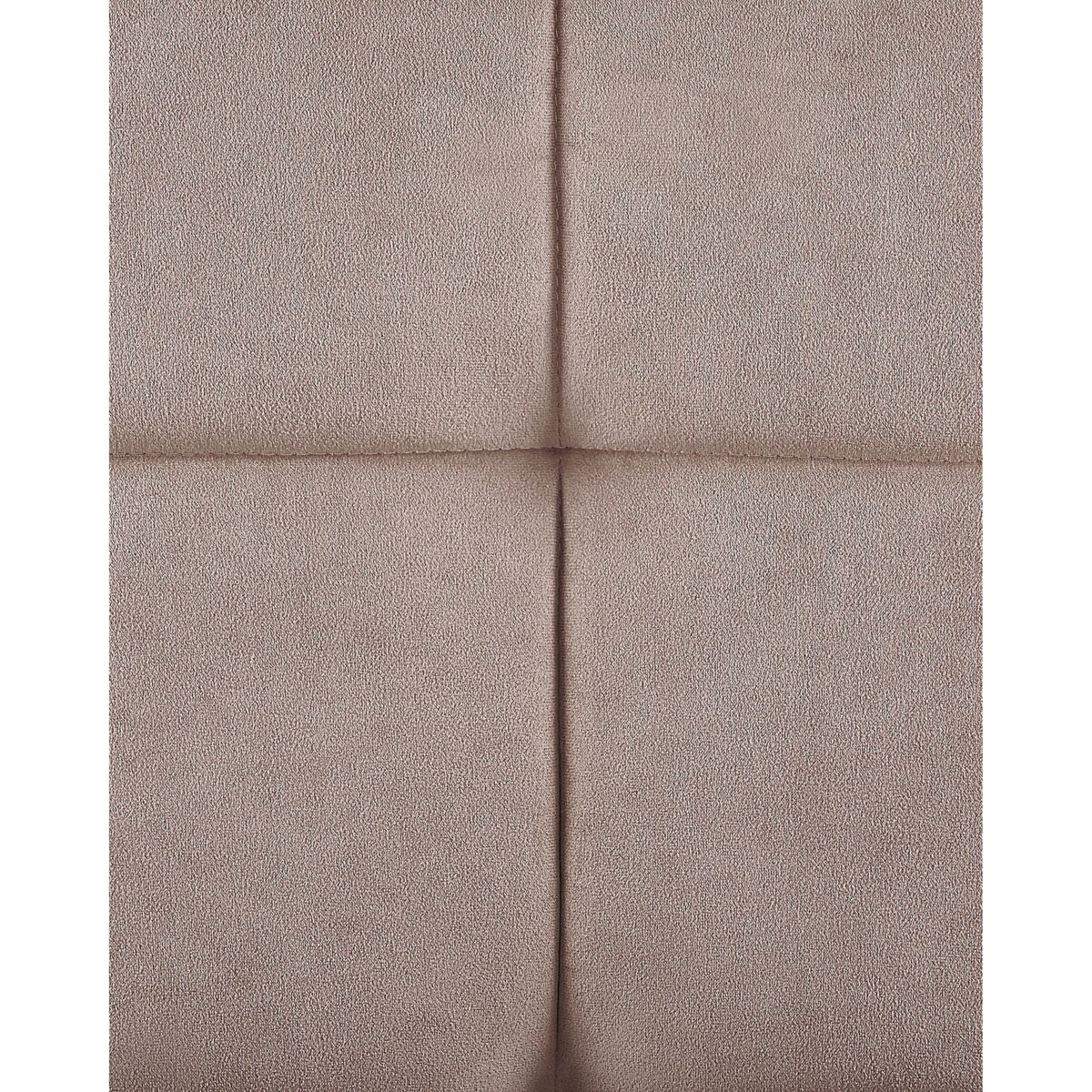 Fotel z podnóżkiem welurowy beżowy MOLLE