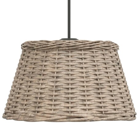 vidaXL Klosz lampy wiszącej, brązowy, Ø50x30 cm, wiklina