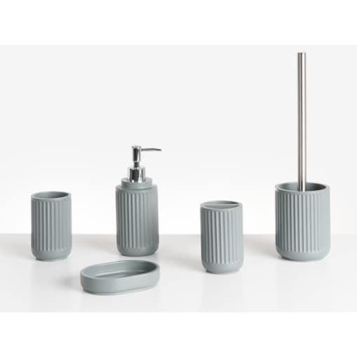 Zestaw akcesoriów łazienkowych 5 elementów HUARMEY Jasnoszary