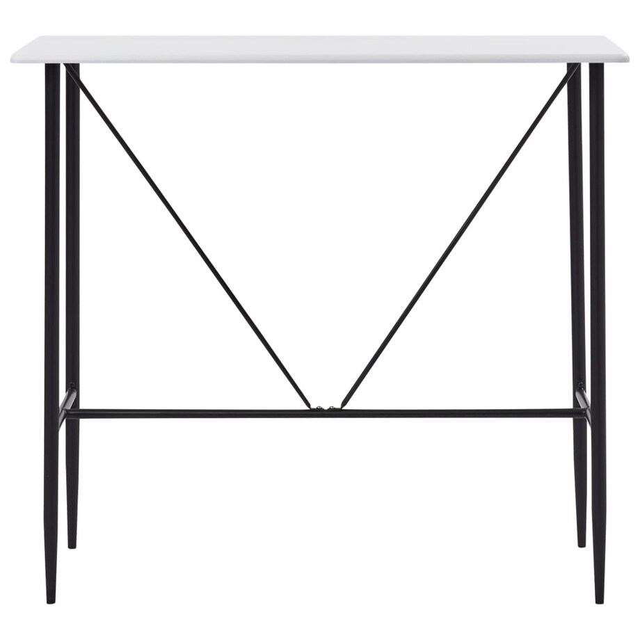 vidaXL Stolik barowy, biały, 120 x 60 x 110 cm, MDF
