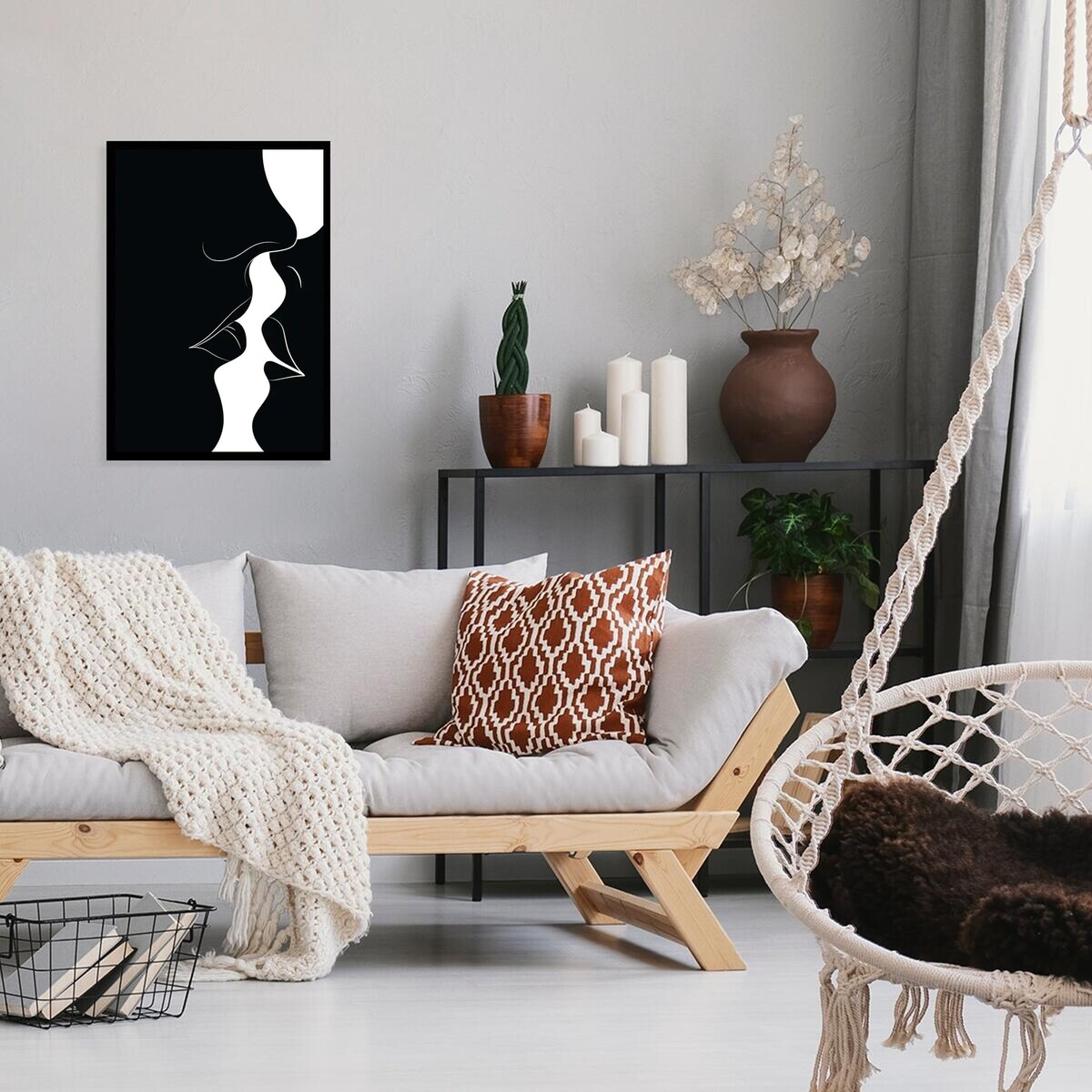 Poster Story, Plakat, Obraz - Pocałunek Zakochanych, wymiary 50 x 70 cm