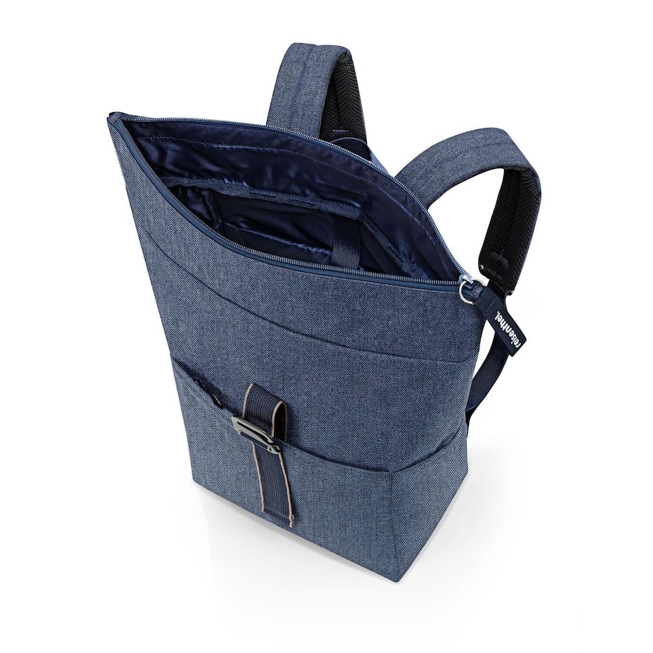 Plecak ROLLTOP BACKPACK, herringbone dark blue