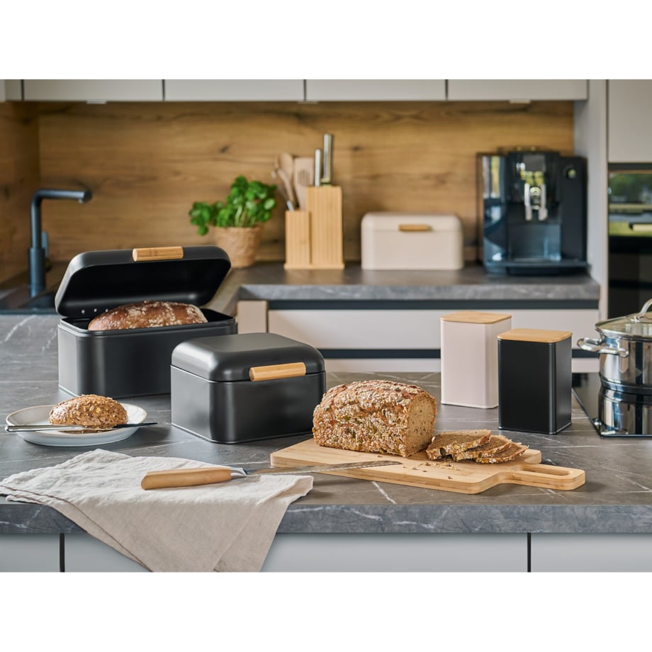 Chlebak metalowy 30,5x20,5x15,2 cm ZEPHIR czarny