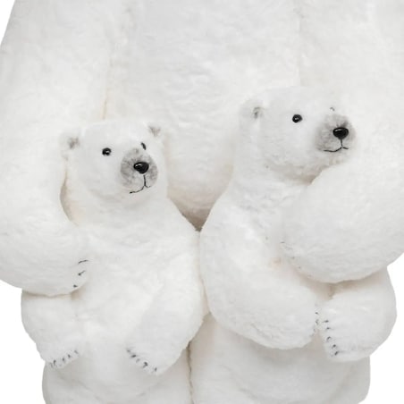 Figurka - mama miś polarny z niedźwiadkami 95 cm