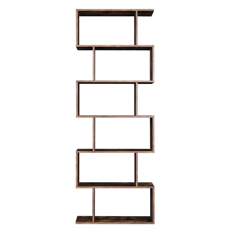 Regał Półka Na Książki 70X24X190,5 Cm Rustykalny Brąz