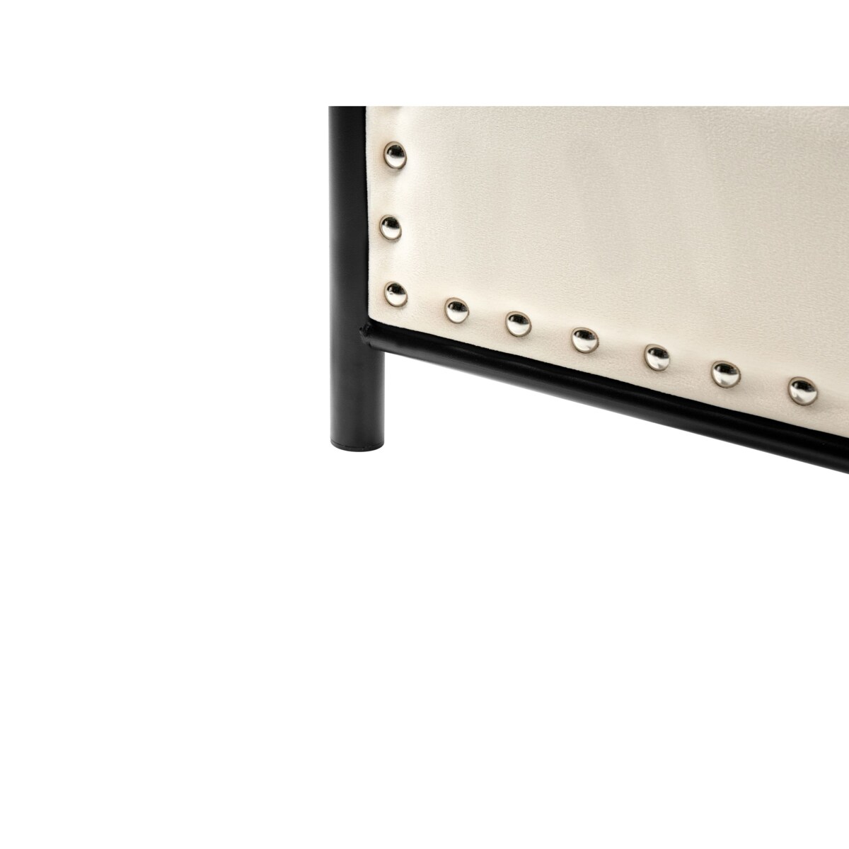 Łóżko Metal BREUILLET 180 x 200 cm Czarny