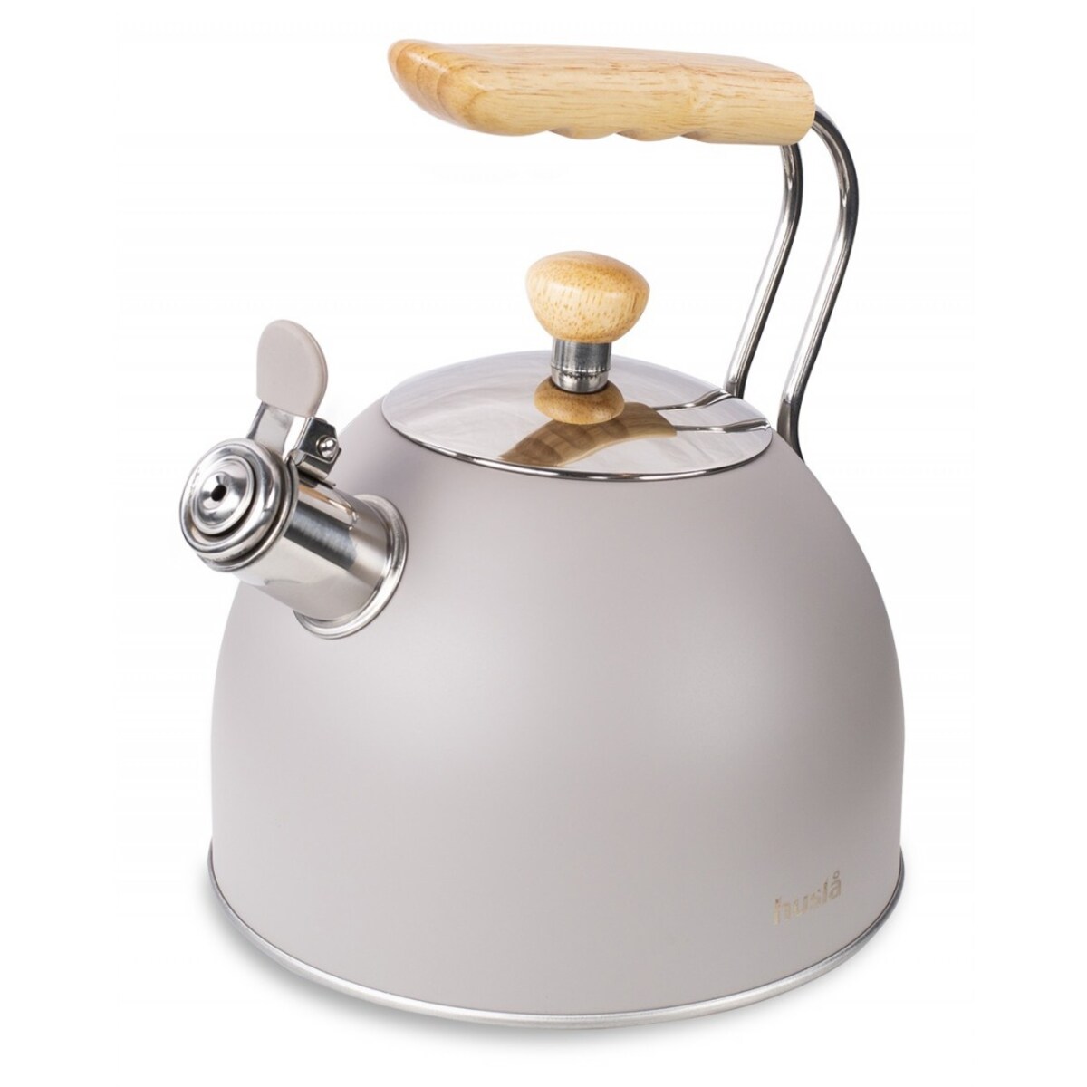 Czajnik z gwizdkiem szary 2,5L HUSLA