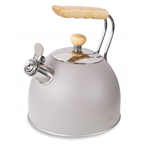 Czajnik z gwizdkiem szary 2,5L HUSLA