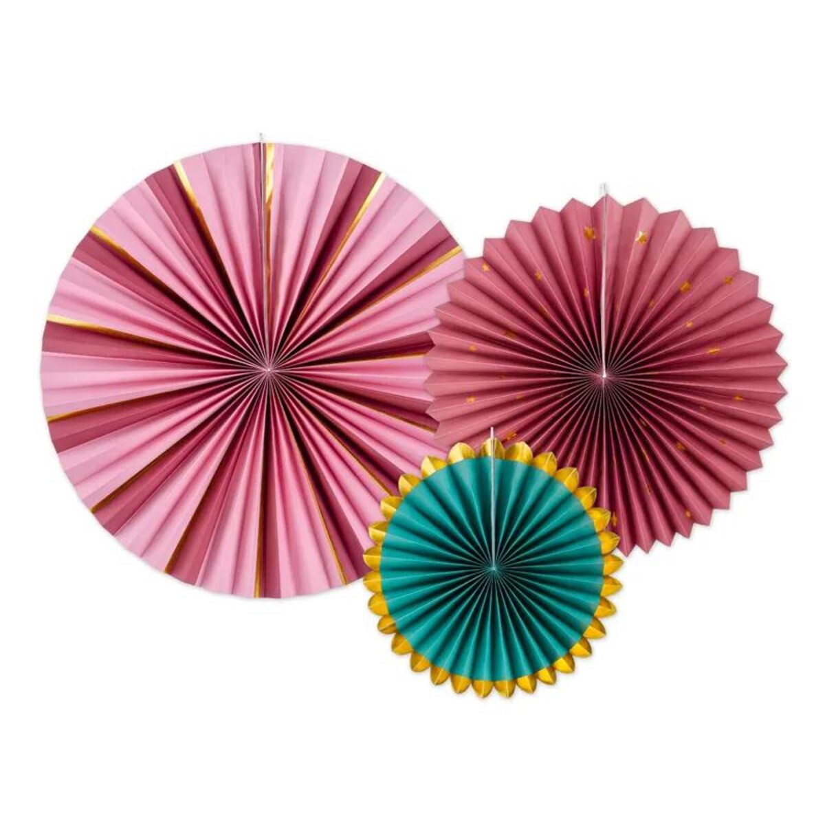 Rozety dekoracyjne, burgund, 26-43 cm