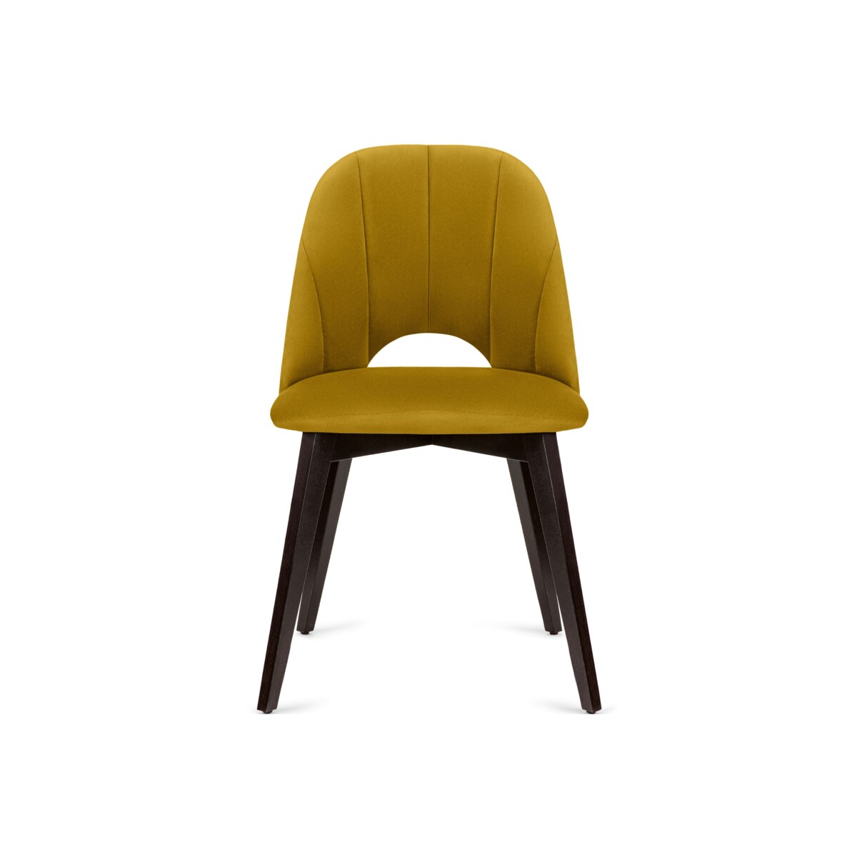 KONSIMO BOVIO uniwersalne krzesło do salonu żółte