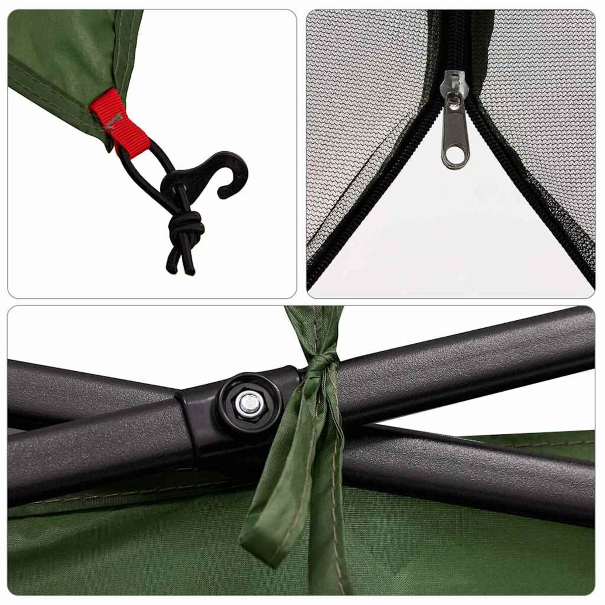 vidaXL Siatkowy namiot wewnętrzny Zielony 303 x 303 cm