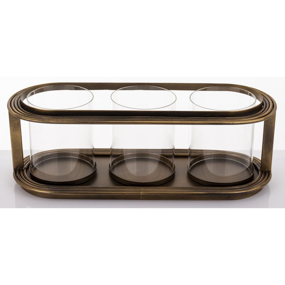 Świecznik z 3 lampkami SIBONA 17X49X19 cm