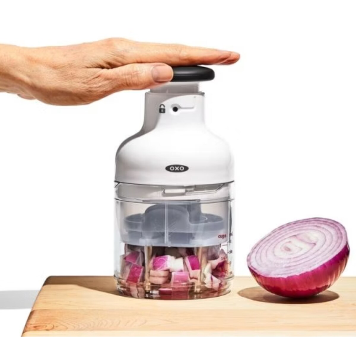 Rozdrabniacz do warzyw biały Good Grips, 13.9 x 18.4 cm, Oxo