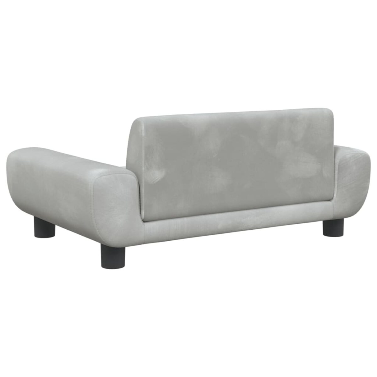 vidaXL Sofa dla dzieci, jasnoszara, 70x45x33 cm, aksamit