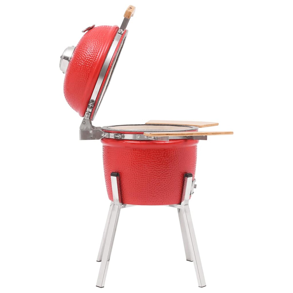 vidaXL Ceramiczny grill Kamado z wędzarnią, 33 cm