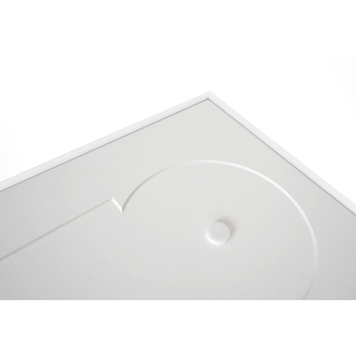 Ramka na płytę CD w kolorze białym. Ramka aluminiowa o rozmiarze 21x30 cm LUCA®