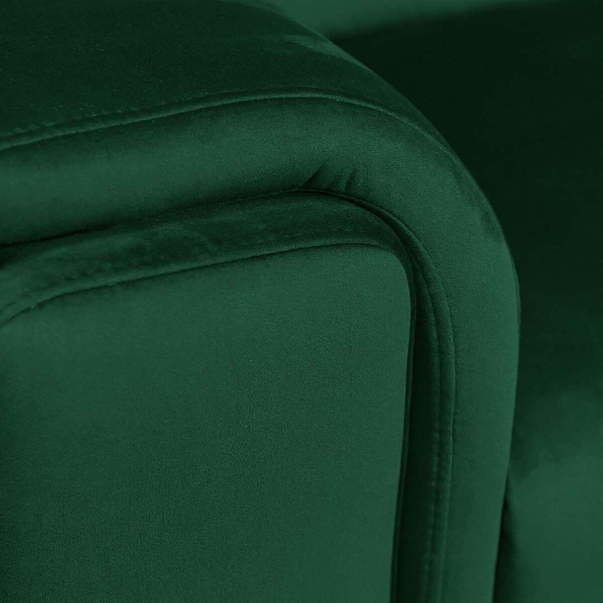 Sofa narożna Brito ciemnozielona z funkcją relaksu