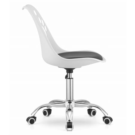 Krzesło Do Jadalni Kuchni Salonu Obrotowe Print - Biało-Czarne