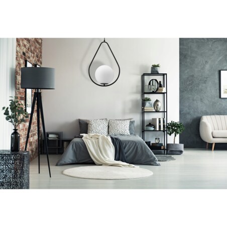 Lampa Sufitowa Wisząca Metal Czarna Loft Black