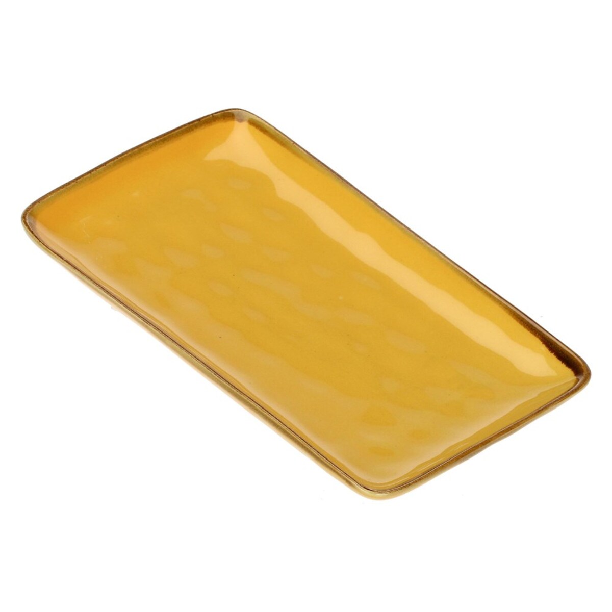 Zestaw 2 tac prostokątnych Concerto Ocra - Żółty, 27 x 19 cm