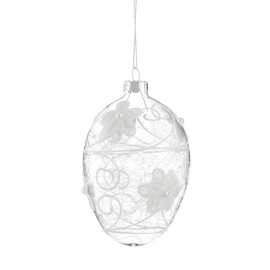 VILLA ITALIA Bombka jajko szklane dekorowane 12 cm